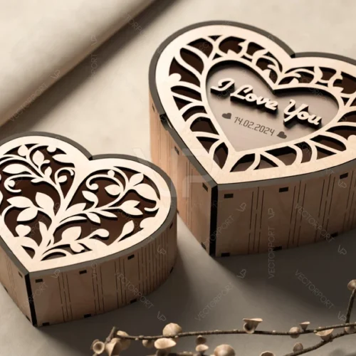 Caja De Regalo En Forma De Corazon Para El Dia De San Valentin Creativo Digital